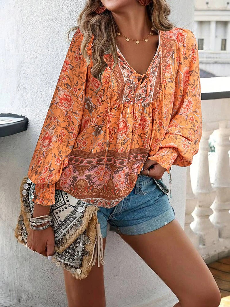 Helena - Sommerblomstret top