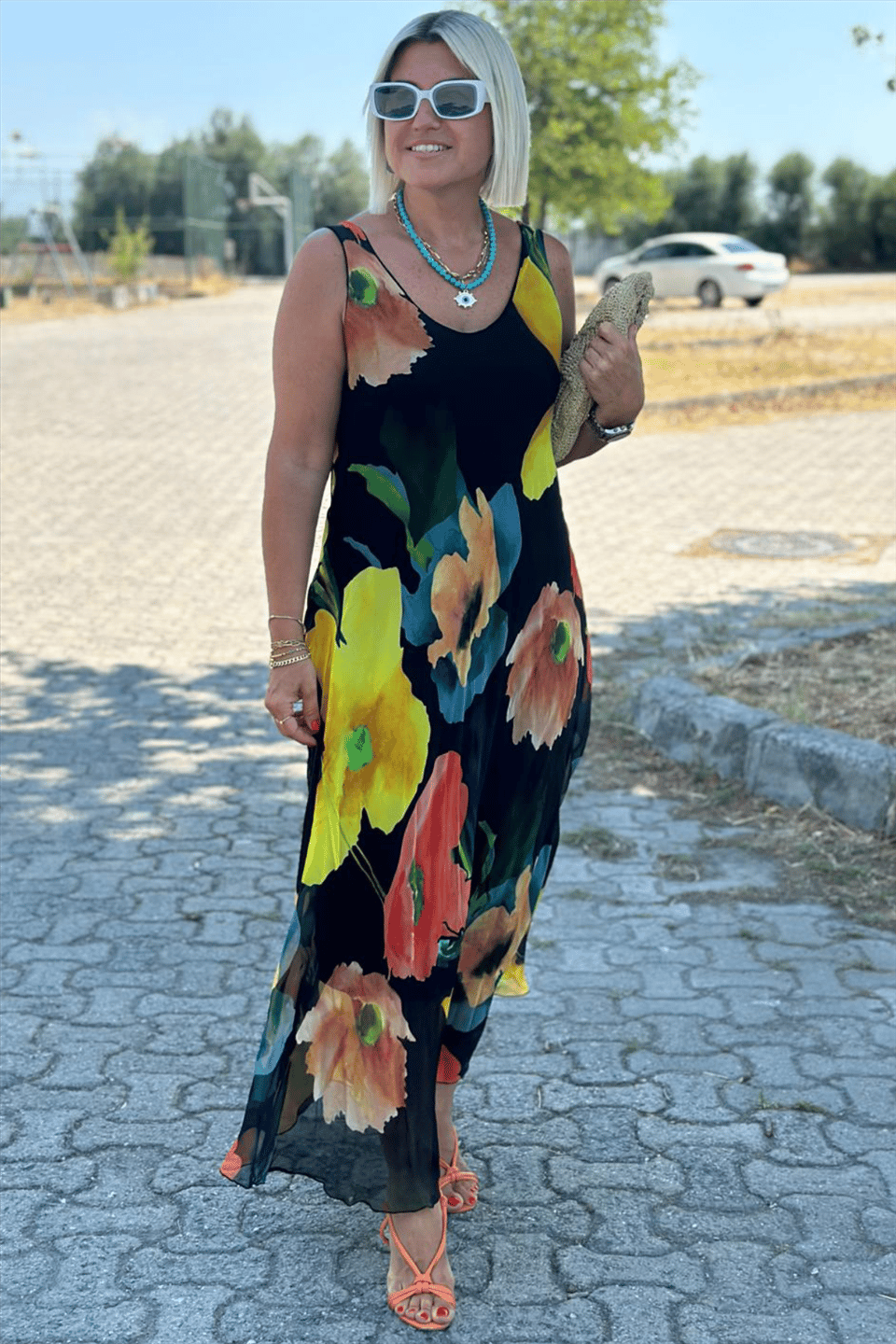 ClaraOliver™ | Maxi kjole med blomsterprint