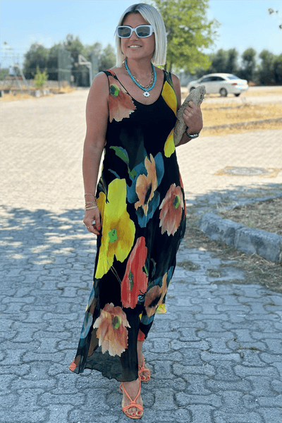 ClaraOliver™ | Maxi kjole med blomsterprint