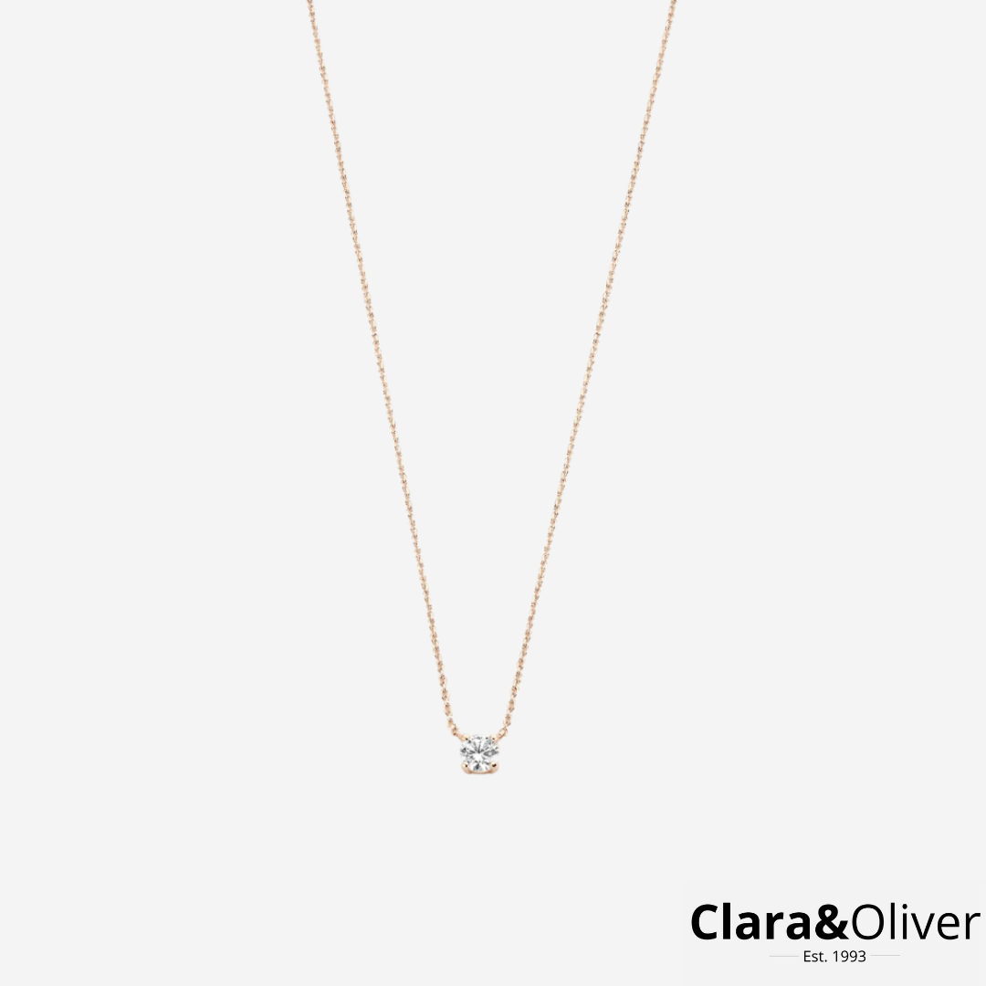 Luxe Eve Moissanite Halskæde | 14K Guld
