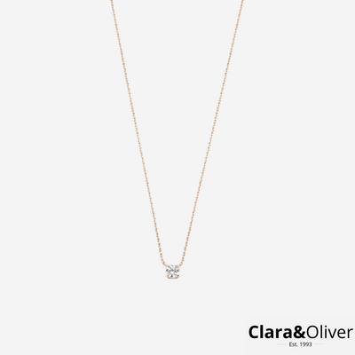 Luxe Eve Moissanite Halskæde | 14K Guld