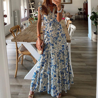 Dahlia - Floral Maxi Kjole