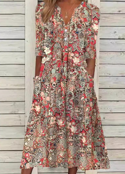 Freja - Blomster sommerkjole