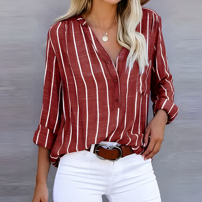 Bailey - Trendy Stribet Kvindebluse