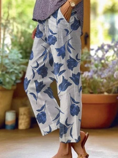 Zoe - Sommerbukser med Blomsterprint