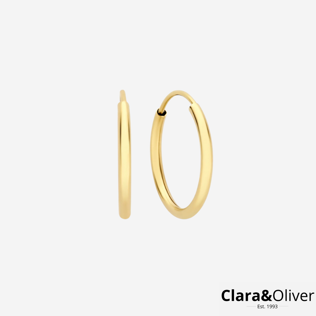 Elegante Efeu Øreringe | 14k Guld