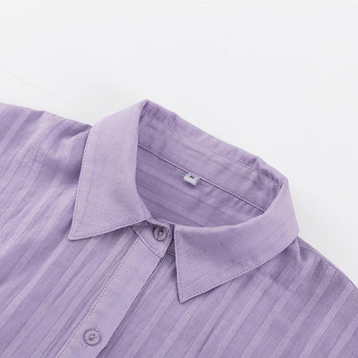 Viola - Let Button-Up og Shorts Sæt