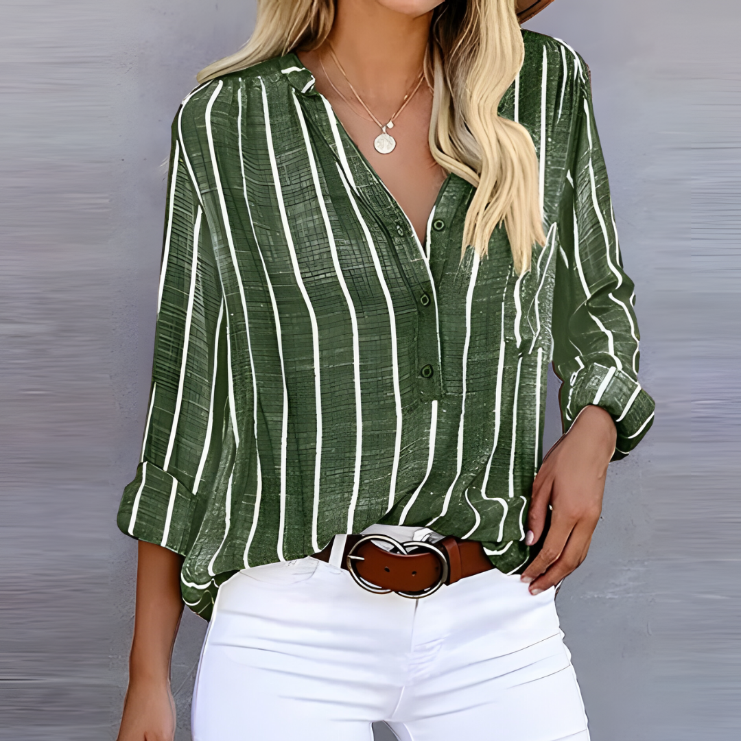 Bailey - Trendy Stribet Kvindebluse
