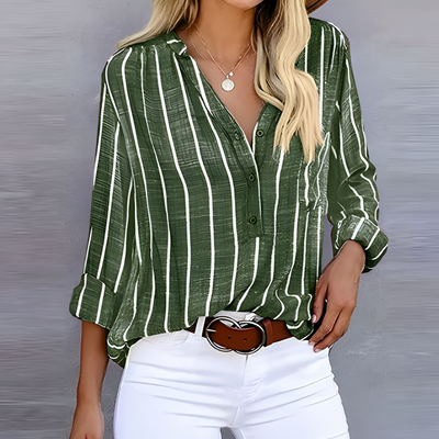 Bailey - Trendy Stribet Kvindebluse