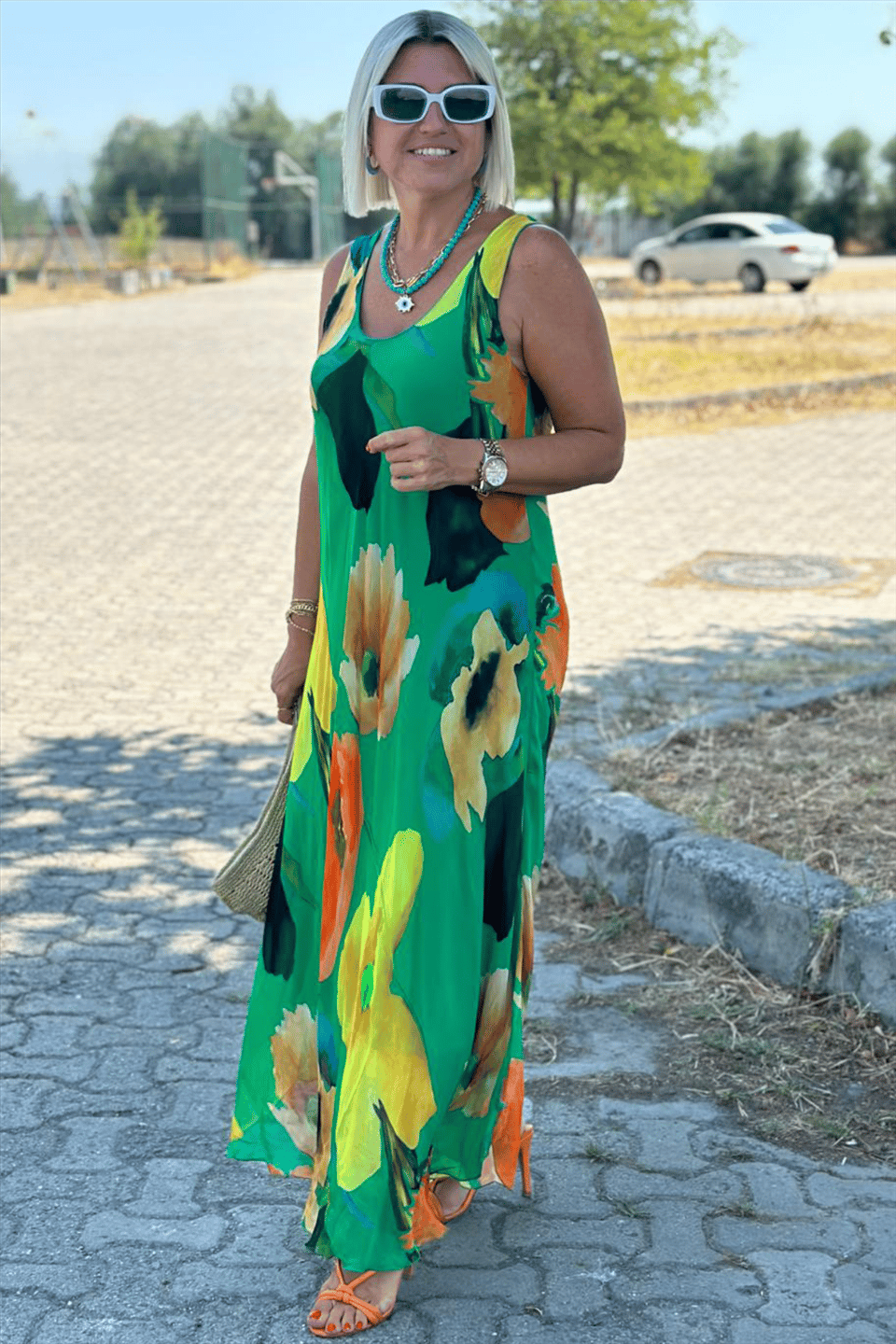 ClaraOliver™ | Maxi kjole med blomsterprint