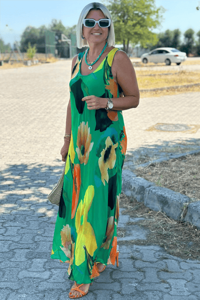 ClaraOliver™ | Maxi kjole med blomsterprint