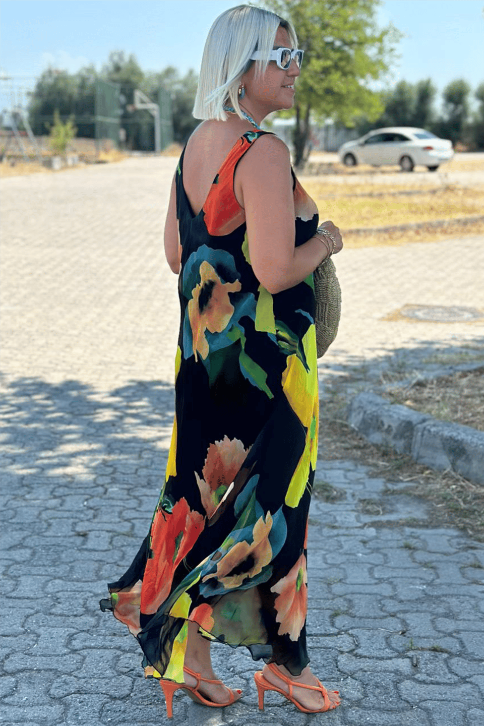 ClaraOliver™ | Maxi kjole med blomsterprint
