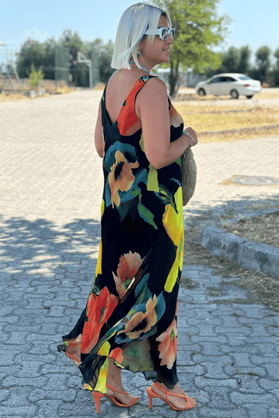 ClaraOliver™ | Maxi kjole med blomsterprint