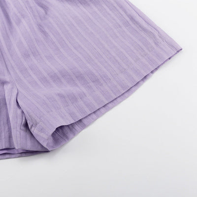 Viola - Let Button-Up og Shorts Sæt