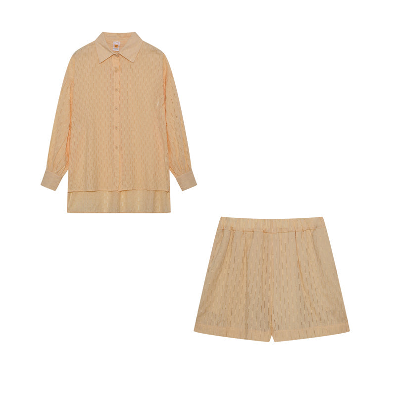 Elizabeth - Let Skjorte og Shorts Sæt