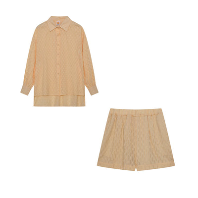 Elizabeth - Let Skjorte og Shorts Sæt