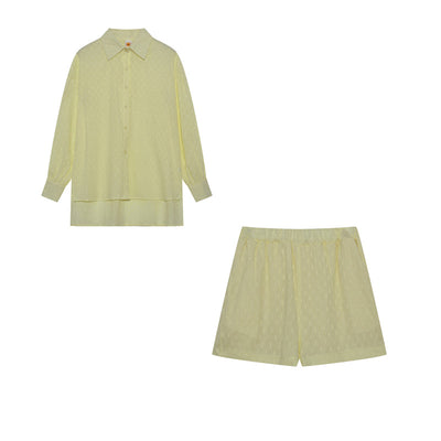 Elizabeth - Let Skjorte og Shorts Sæt