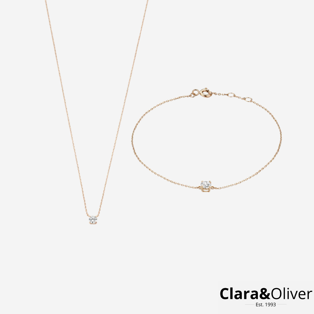 Eve Moissanite Stensæt | 14k Guld