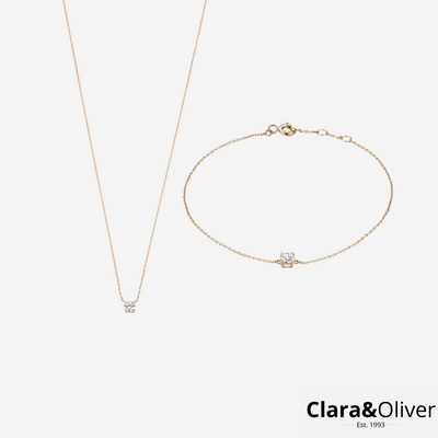 Eve Moissanite Stensæt | 14k Guld