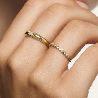 Ava Dome Ring | 14k Guld