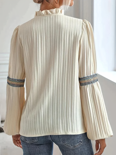 Valerie - Fantastisk Bluse med V-Hals
