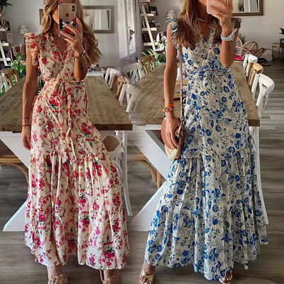 Dahlia - Floral Maxi Kjole