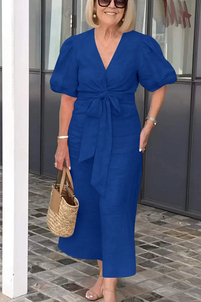 Shayla - Elegant V-Hals Kjole