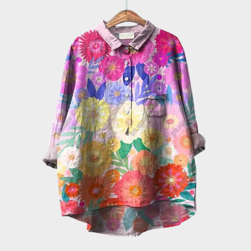 Signe - Romantisk Flow Bluse