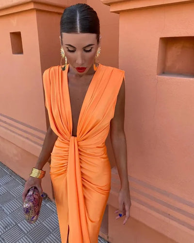 Julie - Elegant plisseret kjole
