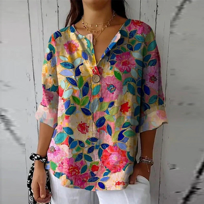 Alana - Floral Breeze Skjorte