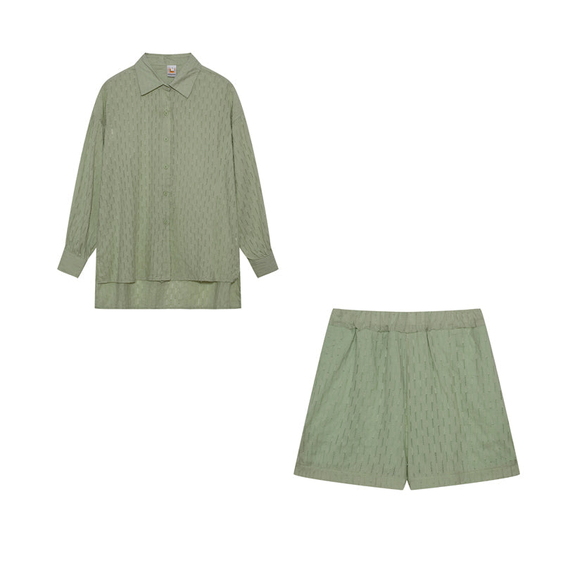 Elizabeth - Let Skjorte og Shorts Sæt