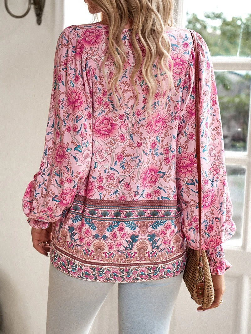 Helena - Sommerblomstret top