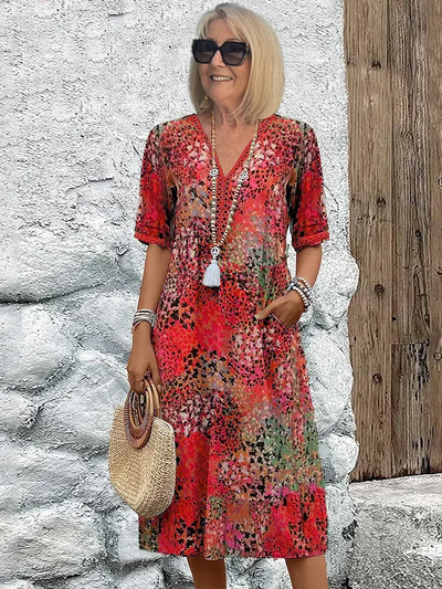 Julie - Livlig midikjole