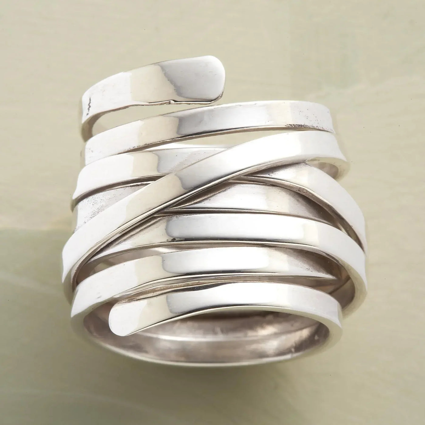 Hazel | Vintage Tykt Lag Sølv Ring