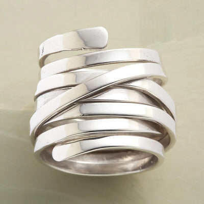 Hazel | Vintage Tykt Lag Sølv Ring