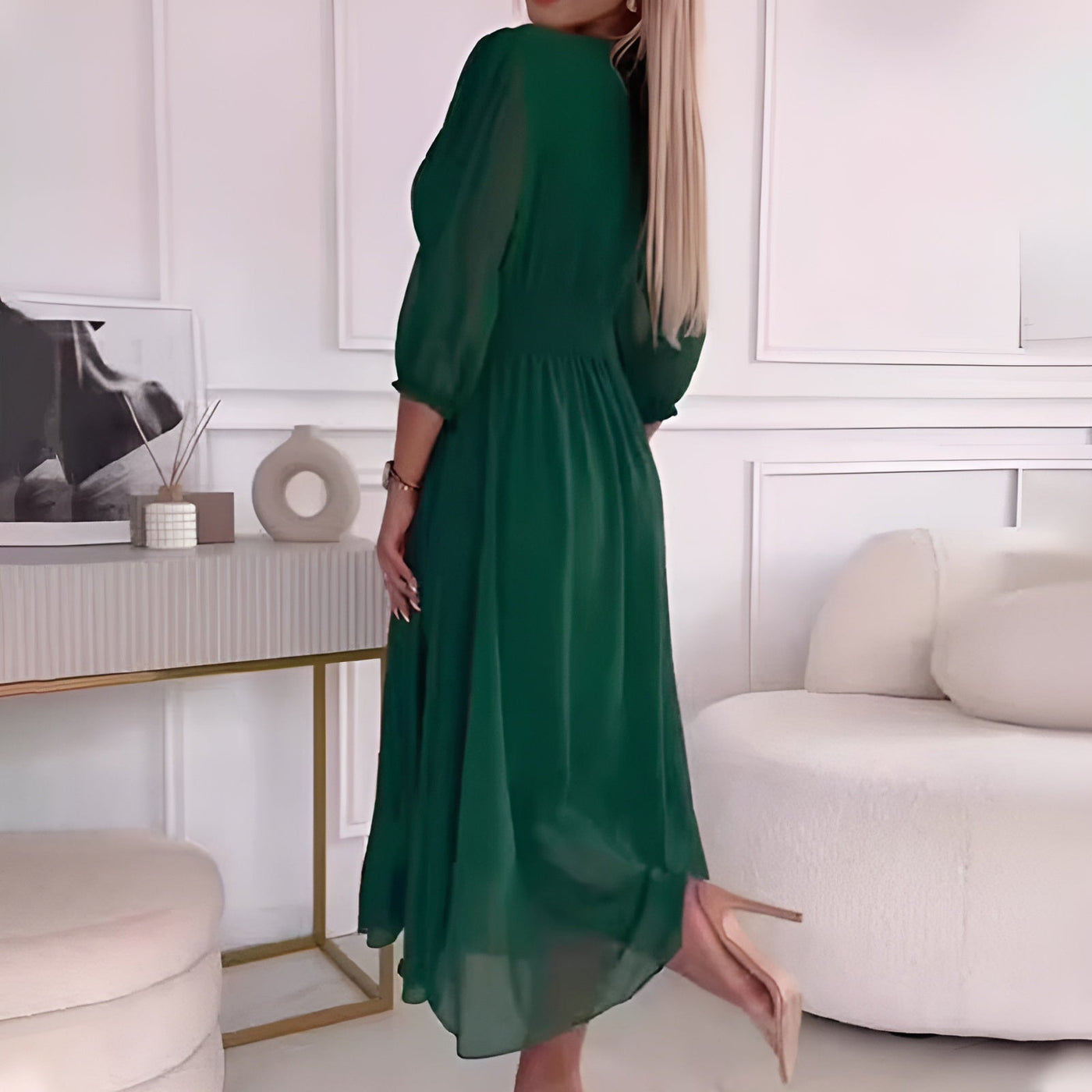 Natasha - Klassisk Chiffon Kjole